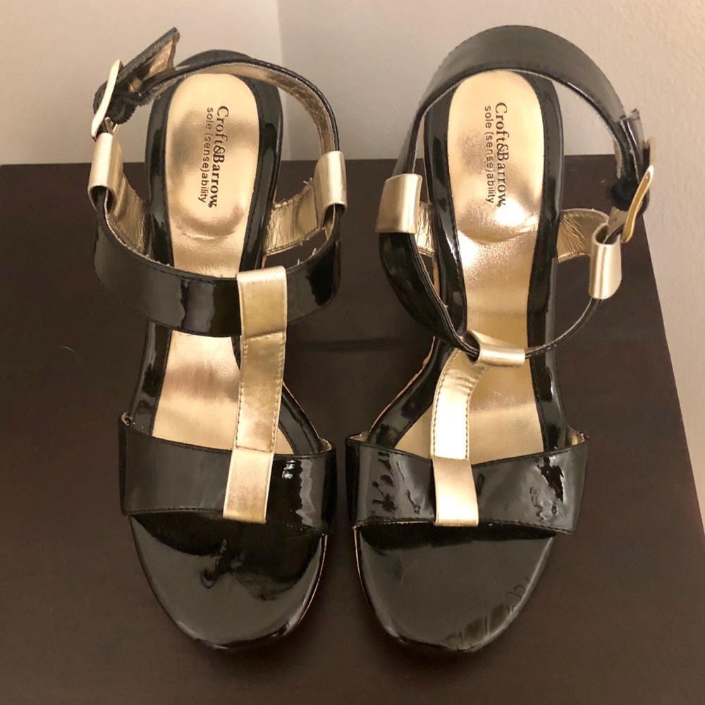 Croft & Barrow Sole(Sense)Ability Wedge Sandals